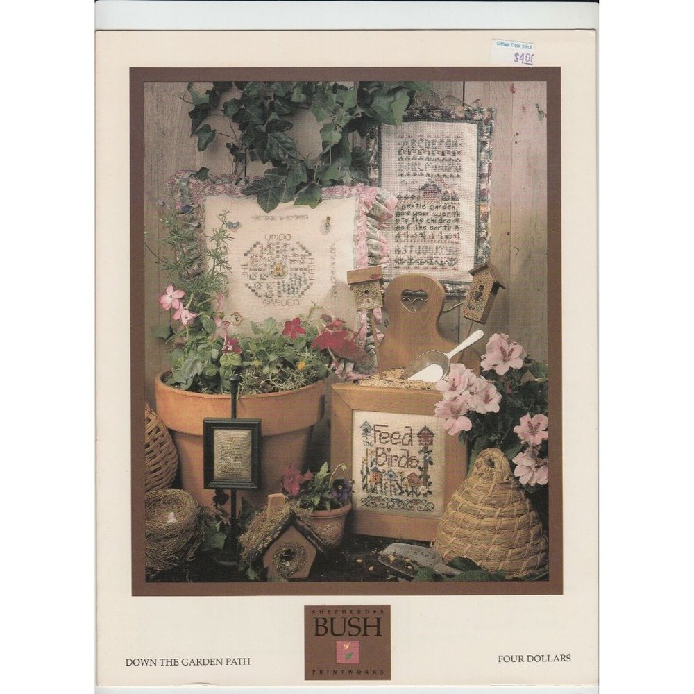 Shepherd's Bush Down the Garden Path Cross Stitch Pattern Terri Richards 1995